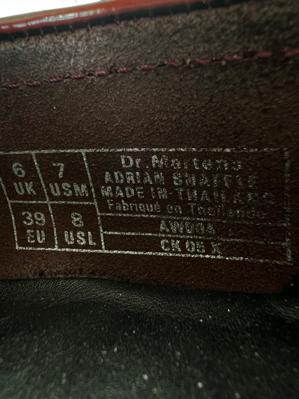 Dr. Martens Wine/Burgundy Chunky Loafers - Picture 6 of 6